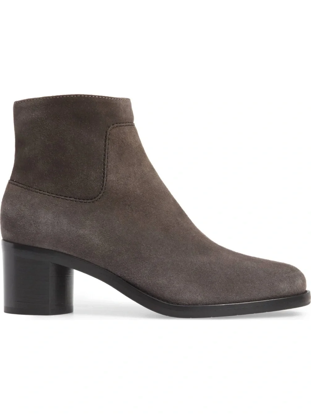 Aquatalia Tilda Weatherproof Suede Bootie in Gray Sz 10